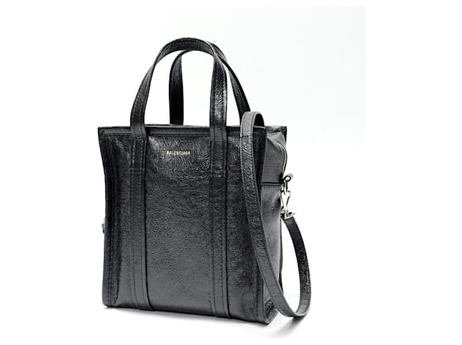 Balenciaga Bazaar Shopper XS Shoulder Bag Black Leather  ref.2529716