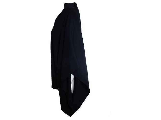 Autre Marque Nouredinne Amir, black wool cape