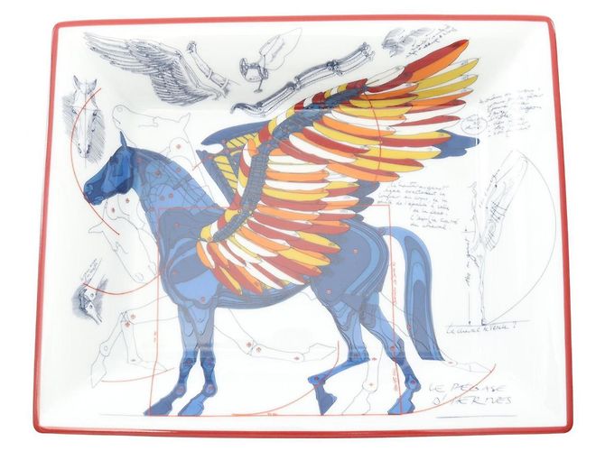 Cenicero Hermès Vid Poche Pegasus Blanco Multicolor