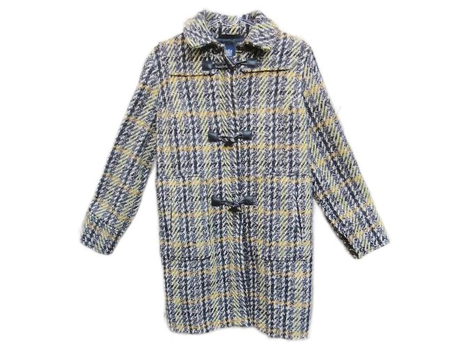 Abrigo Duffle Coat Aquascutum de tweed gris