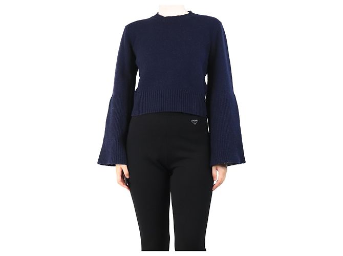 A.L.C Navy-Wollmischung Pullover - Größe S Marineblau