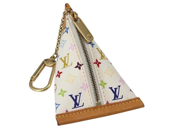 LOUIS VUITTON Monogram Multicolor Berlango Coin Purse White M58028 Auth 142348V