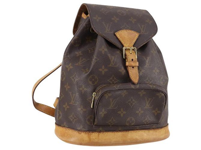 LOUIS VUITTON Mochila Monogram Montsouris MM M51136 LV Auth BA5245 Monograma