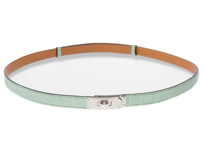 Hermès HERMES Kelly Accessoire aus exotischem Leder Grün - 102920