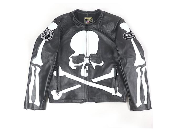 Autre Marque Vanson Mastermind BONE JKT Leather Jacket Black  ref.2531873