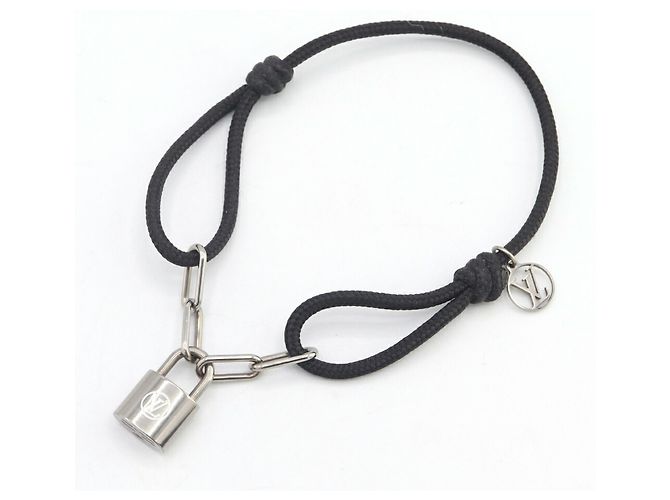 Louis Vuitton Lockit Charm Armband Schwarz