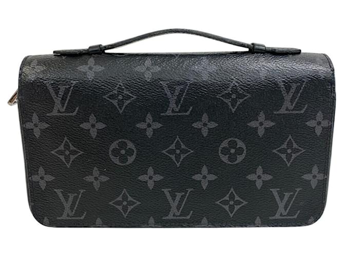 Louis Vuitton Zippy XL Monogram Eclipse Clutch Bag Black Cloth  ref.2532164