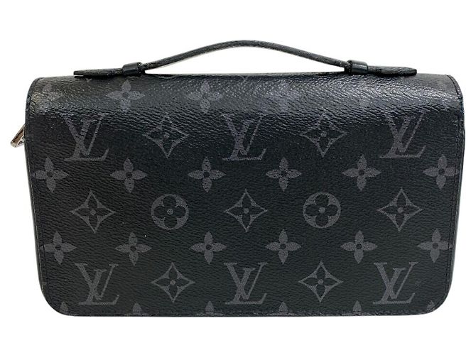 Bolsa Clutch Zippy XL Monogram Eclipse da Louis Vuitton Preto Monograma