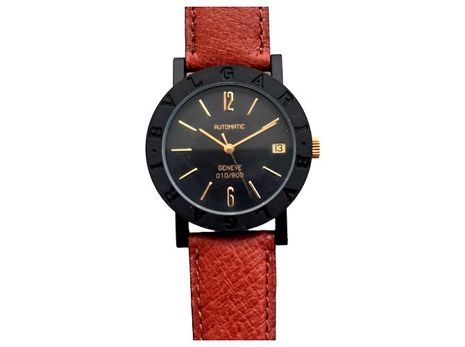 Bulgari Carbon Geneva Automatic Watch Black Titanium 33mm