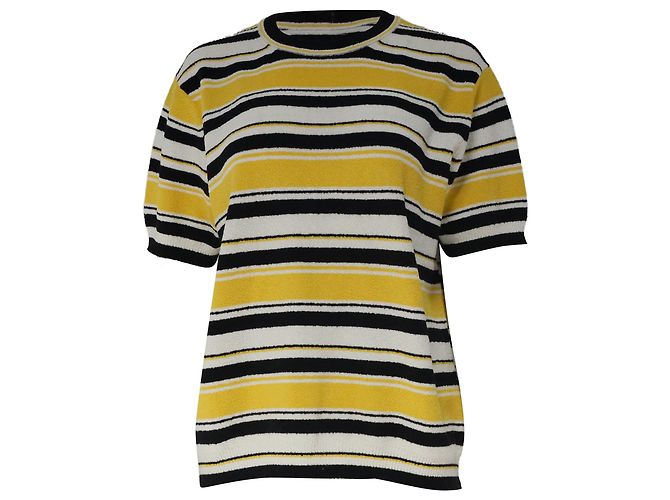 Maglione a collo rotondo a righe Marc Jacobs in cotone multicolore