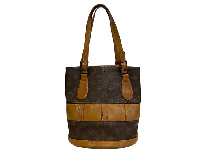 Louis Vuitton Bucket PM Monogram Handtasche Braun