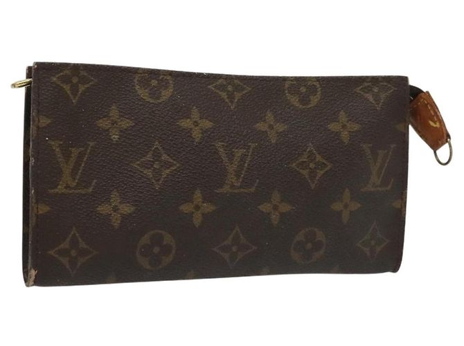 LOUIS VUITTON Monogram Bucket GM Accessory Pouch LV Auth 141013