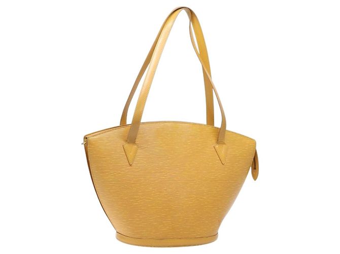 LOUIS VUITTON Bolsa de Ombro Epi Saint Jacques Amarela M52269 Auth 141419 Amarelo