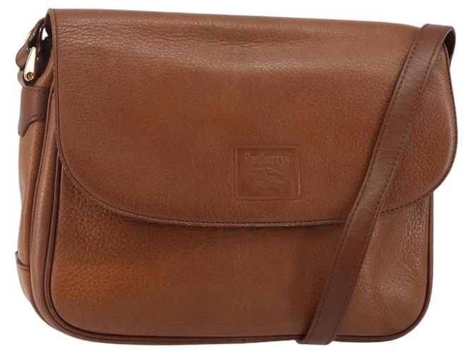 Autre Marque Borsa a Spalla Burberrys in Pelle Oro Marrone Auth bs29390 D'oro