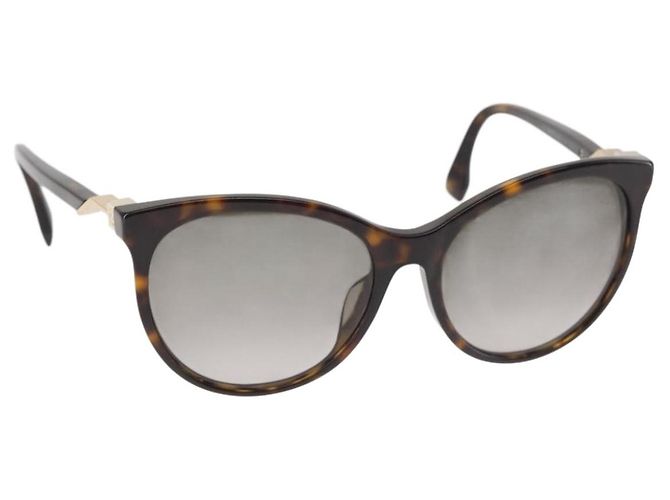 Óculos de sol FENDI de plástico marrom Auth BA6233