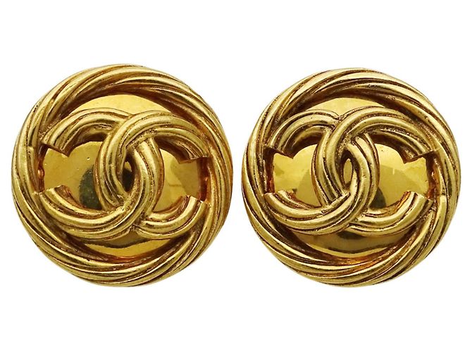 Timeless Orecchini placcati oro Chanel Coco Mark D'oro