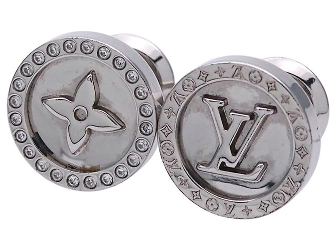 Abotoaduras Monogram Louis Vuitton Prata