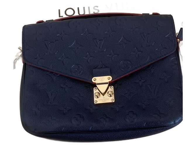 Metis Louis Vuitton Borsa Métis Blu scuro Pelle