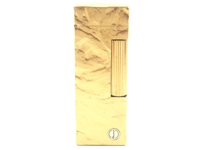 Alfred Dunhill Dunhill Square All-over Pattern Lighter Golden 