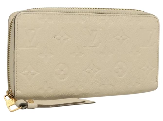 Louis Vuitton Portefeuille zippy Monogramme Empreinte Monogramme Empreinte Beige Leather  ref.2533730