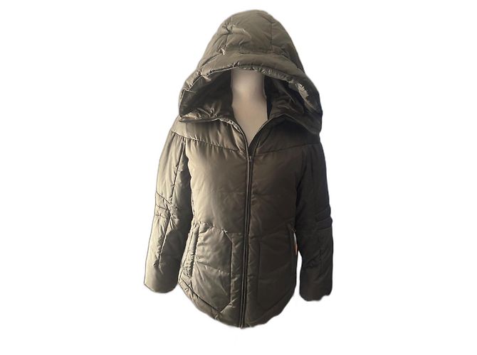 Marithé et François Girbaud Khaki Polyester Coat