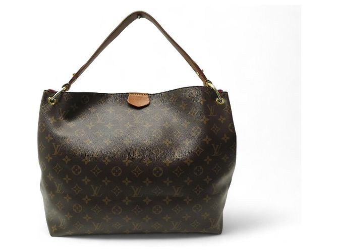 LOUIS VUITTON GRACEFUL MM MONOGRAM CANVAS M43703 HANDTASCHE Braun