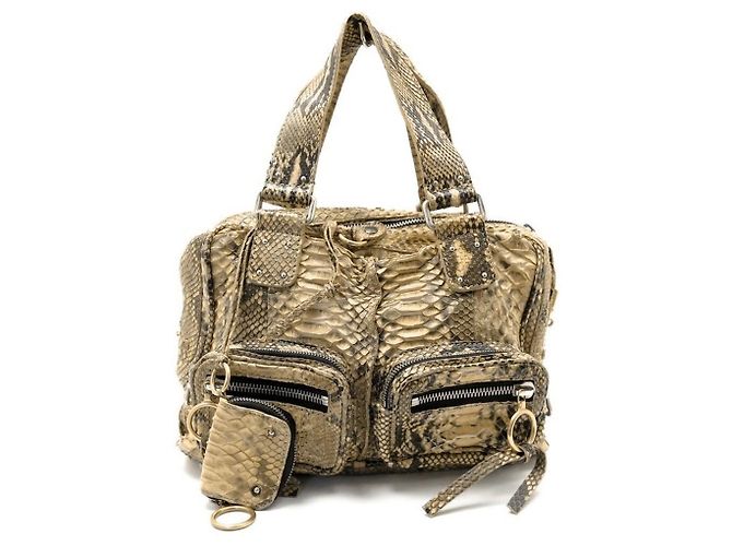 Chloé CHLOE BETTY SHOULDER BAG PYTHON LEATHER HAND BAG