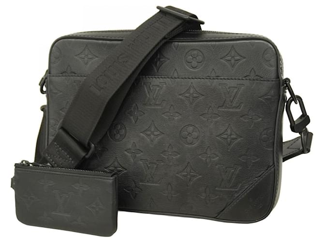 Louis Vuitton Monogram Shadow Duo Shoulder Bag Black  ref.2534228