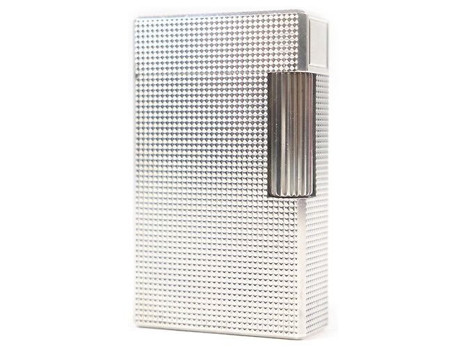 Autre Marque Dupont Line 1 Diamond Head Lighter Silvery