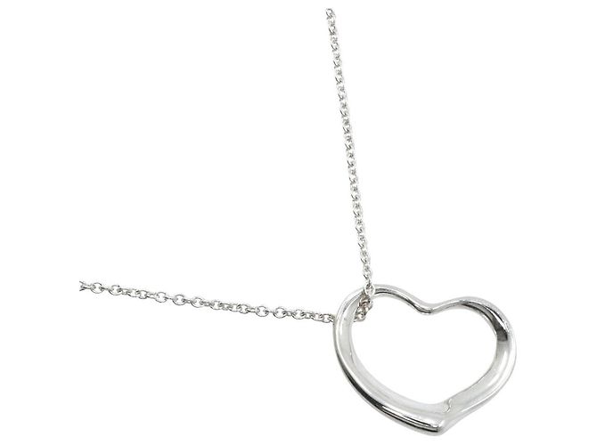 Elsa Peretti Tiffany & Co Collar Tiffany Open Heart en plata 925