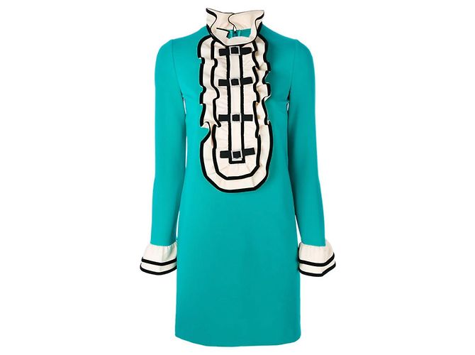 Gucci von Alessandro Michele Pre Fall 2017 Türkis