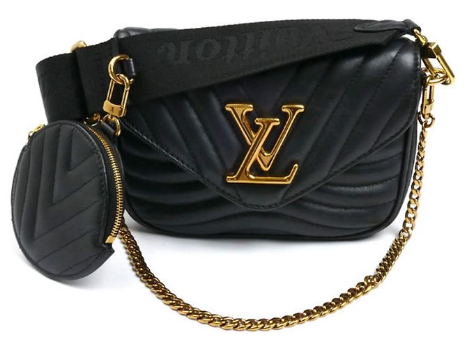 Borsa a Spalla Multi Pochette New Wave Chain di Louis Vuitton Nero