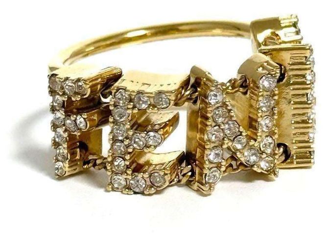 Anello Largo con Logo Fendi