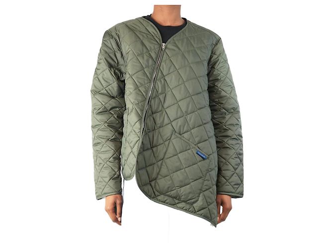 Autre Marque Grüne Lavenham schräg gesteppt Jacke - Größe XS