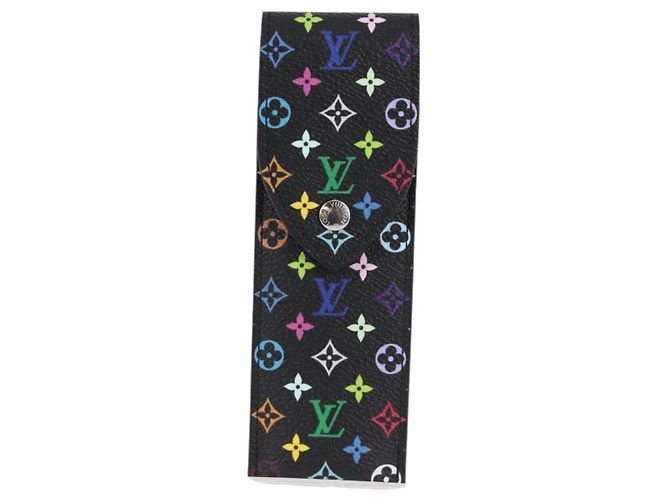 Estuche para bolígrafo de lona Louis Vuitton Negro