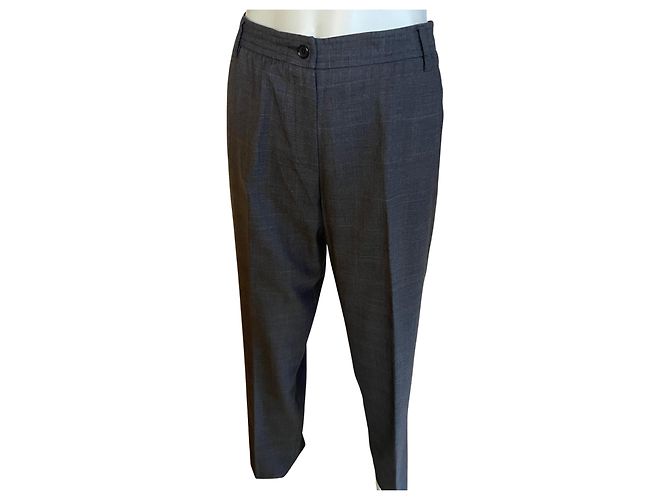 Gerard Darel Pantalones de Lana Virgen Gérard Darel – Elegancia y Confort Atemporal Gris antracita
