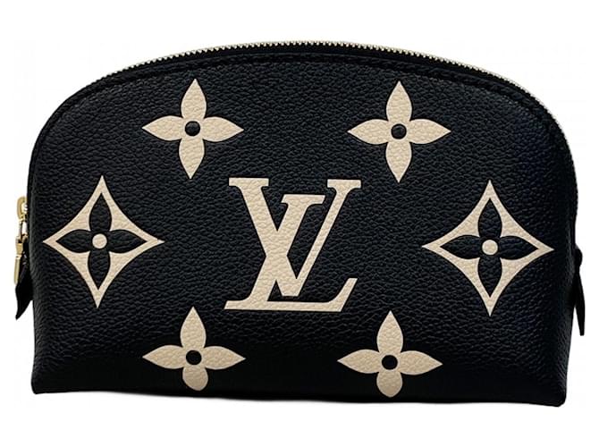 Louis Vuitton Monogram Empreinte Two-Tone Pochette Tick PM Black Beige  ref.2536485