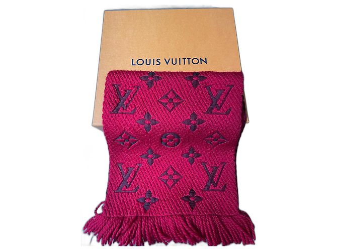 Louis Vuitton Logomania Scarf Red