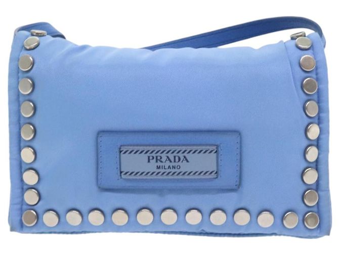 Borsa a tracolla Prada Etiquette Mini Tessuto Studded