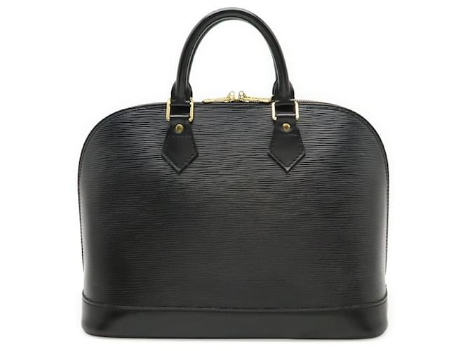 Louis Vuitton Epi Alma Handbag Black Leather  ref.2536623