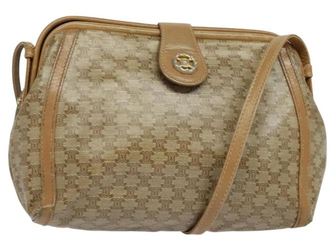 Céline Borsa a Spalla Celine Macadam in Pelle PVC Beige