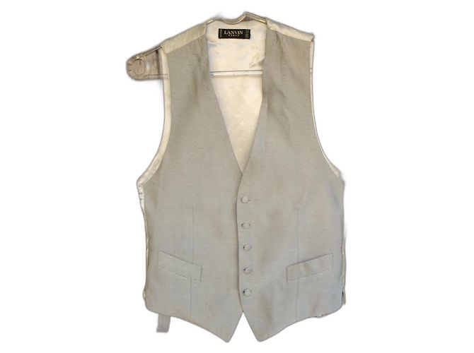 Lanvin Weste aus Seide Grau 
