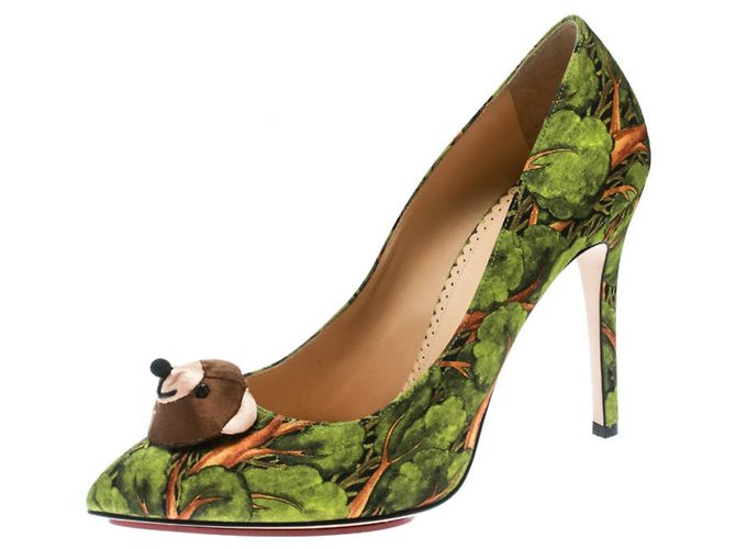 Pumps Bear Necessities di Charlotte Olympia Multicolore Verde
