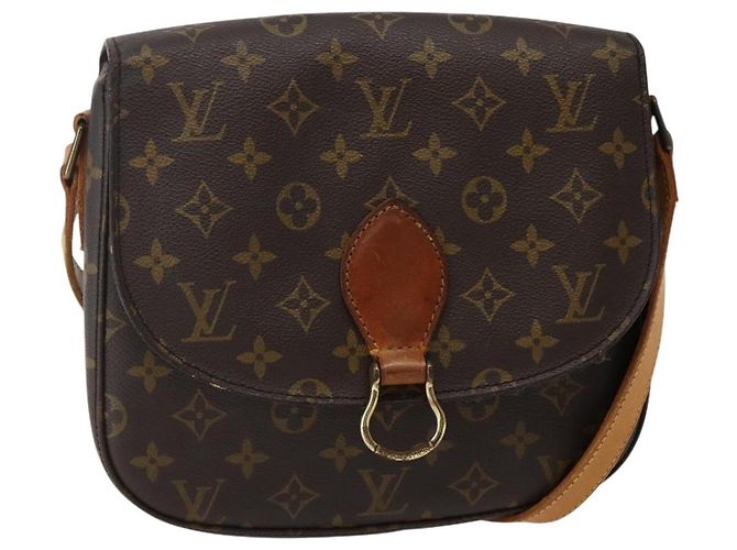 LOUIS VUITTON Bolsa de Ombro Monogram Saint Cloud GM M51242 LV Auth hk3027 Monograma