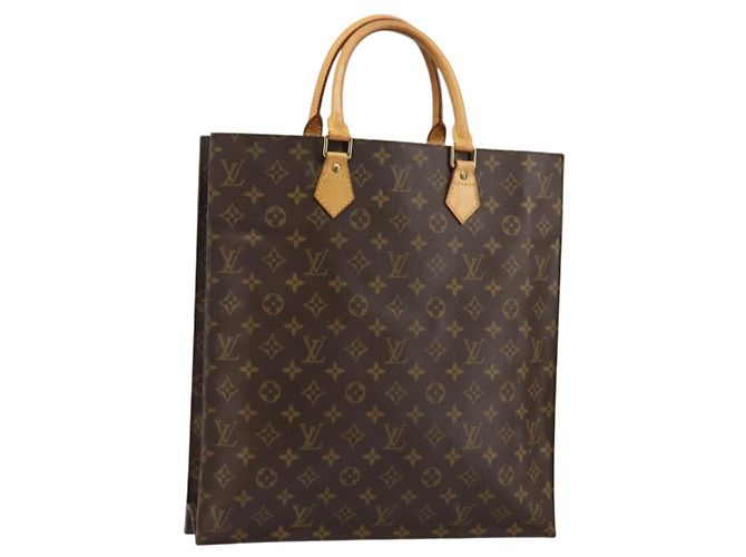 LOUIS VUITTON Sac Plat Monogram M51140 LV Auth 142773 Monogramme