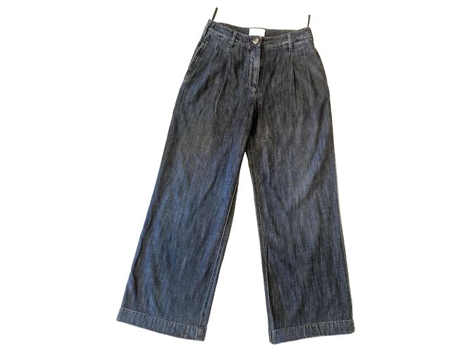 Chanel large/wide jeans Blue