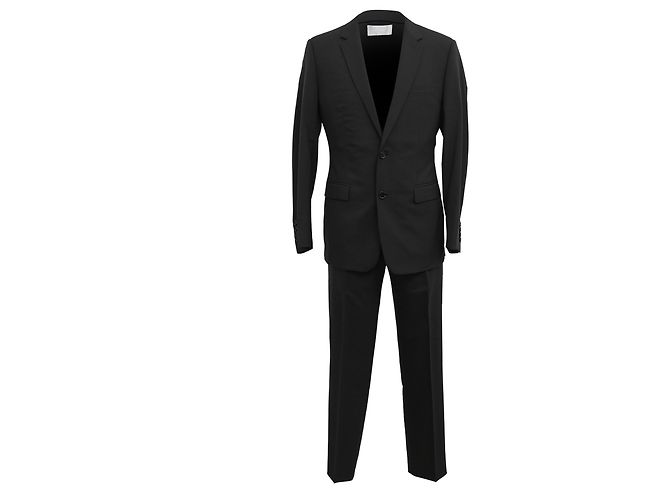 Blazer clássico Dior e calças em lã virgem preta Preto