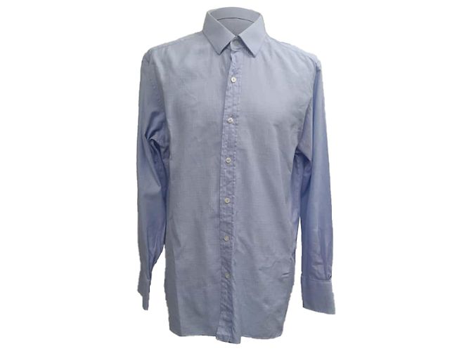 Tom Ford Button Down Shirt in Light Blue Cotton