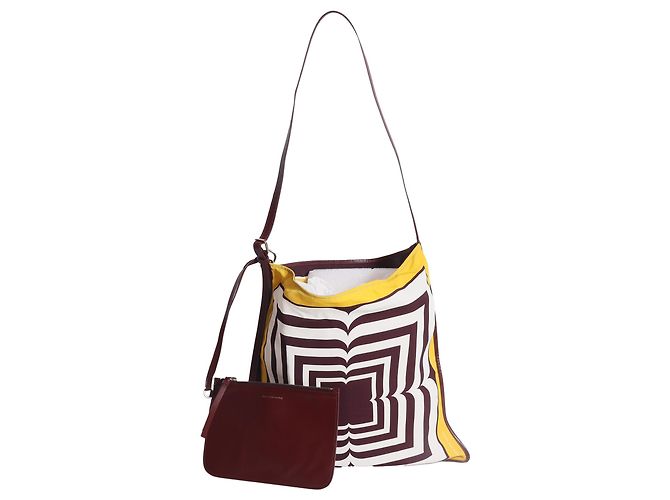 Dries Van Noten Scarf Patterned Shoulder Bag in Multicolor Viscose
