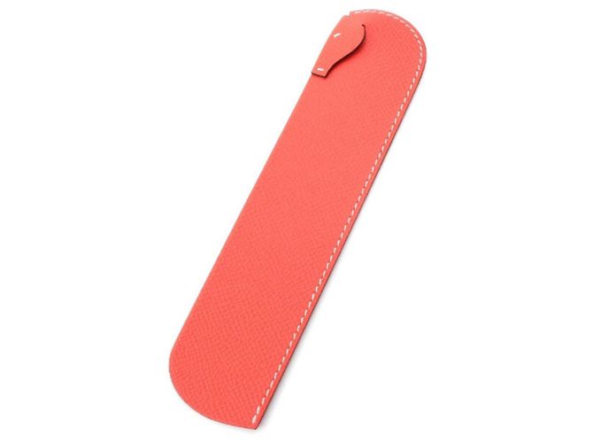Hermès HERMES Saut-de-Page Bookmark - Pink Epsom Leather